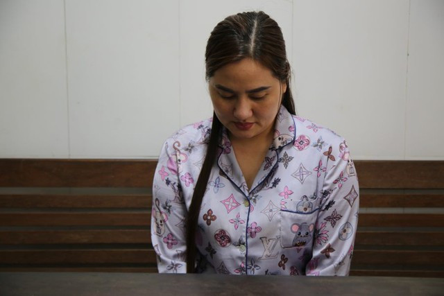 Nguyễn Thị Sơn, đối tượng cầm đầu tại cơ quan công an. Ảnh: Công an cung cấp Nguyễn Thị Sơn, đối tượng cầm đầu tại cơ quan công an. Ảnh: Công an cung cấp