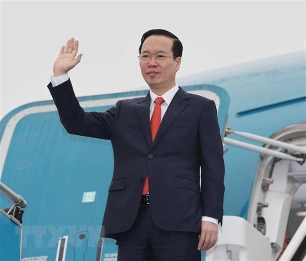 Chủ tịch nước Võ Văn Thưởng sẽ dẫn đầu Đoàn Đại biểu Cấp cao Việt Nam tham dự Diễn đàn Cấp cao Hợp tác Quốc tế Sáng kiến Vành đai và Con đường (BRI) lần thứ 3 tại thủ đô Bắc Kinh, Trung Quốc từ ngày 17-20/10. (Nguồn: TTXVN) Chủ tịch nước Võ Văn Thưởng sẽ dẫn đầu Đoàn Đại biểu Cấp cao Việt Nam tham dự Diễn đàn Cấp cao Hợp tác Quốc tế Sáng kiến Vành đai và Con đường (BRI) lần thứ 3 tại thủ đô Bắc Kinh, Trung Quốc từ ngày 17-20/10. (Nguồn: TTXVN)