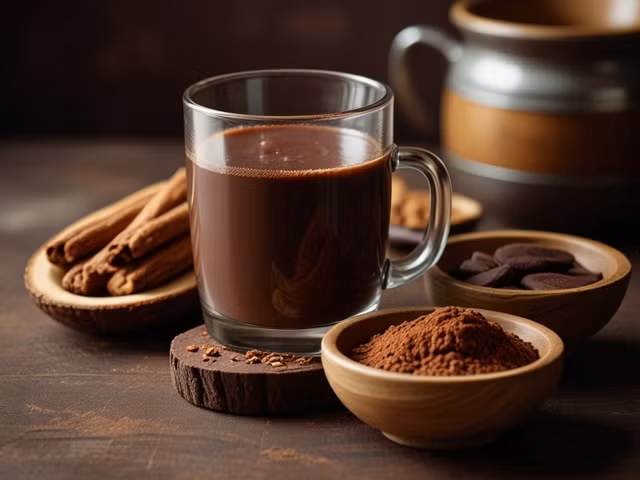 Bổ sung ca cao trong chế độ ăn uống giúp phòng bệnh tim mạch nhờ cải thiện các chỉ số mỡ máu, huyết áp, đường huyết - Ảnh AI: Anh Thư