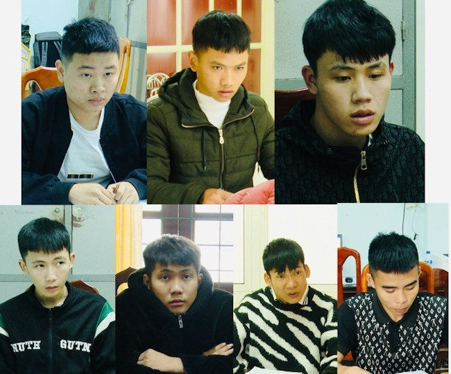 Các đối tượng liên quan đến vụ án. (Ảnh: Công an Quảng Bình) Các đối tượng liên quan đến vụ án. (Ảnh: Công an Quảng Bình)