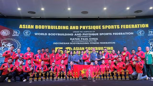 Tuyển Việt Nam giành vị trí á quân toàn đoàn giải vô địch châu Á