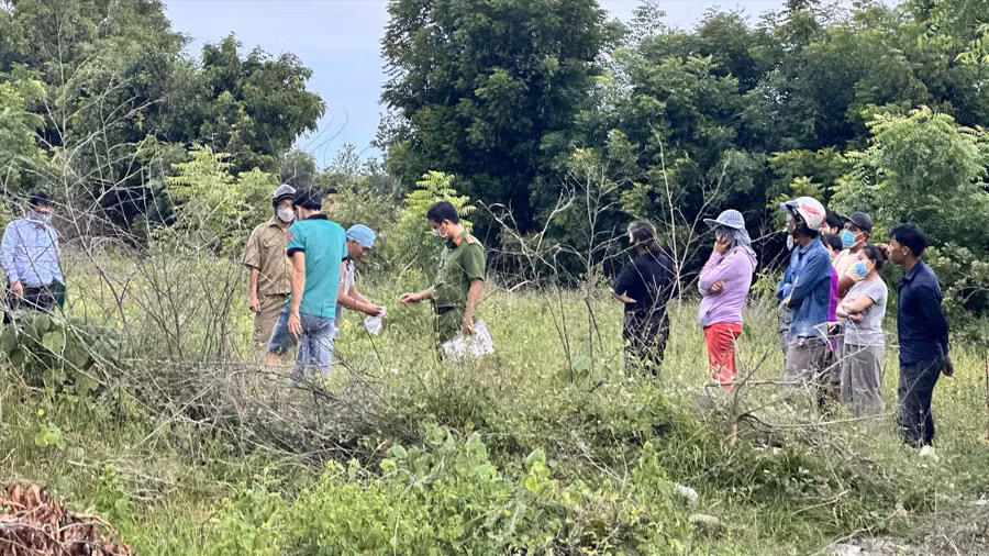 Hiện trường nơi phát hiện vụ việc. Ảnh: Duy Tuấn