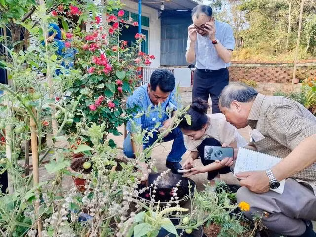 GS Vũ Sinh Nam (bìa phải) cùng các nhà khoa học đã có hàng chục năm nghiên cứu về đặc tính của muỗi truyền sốt xuất huyết, góp phần đưa ra các giải pháp khống chế dịch bệnh. Ảnh: H.Sơn