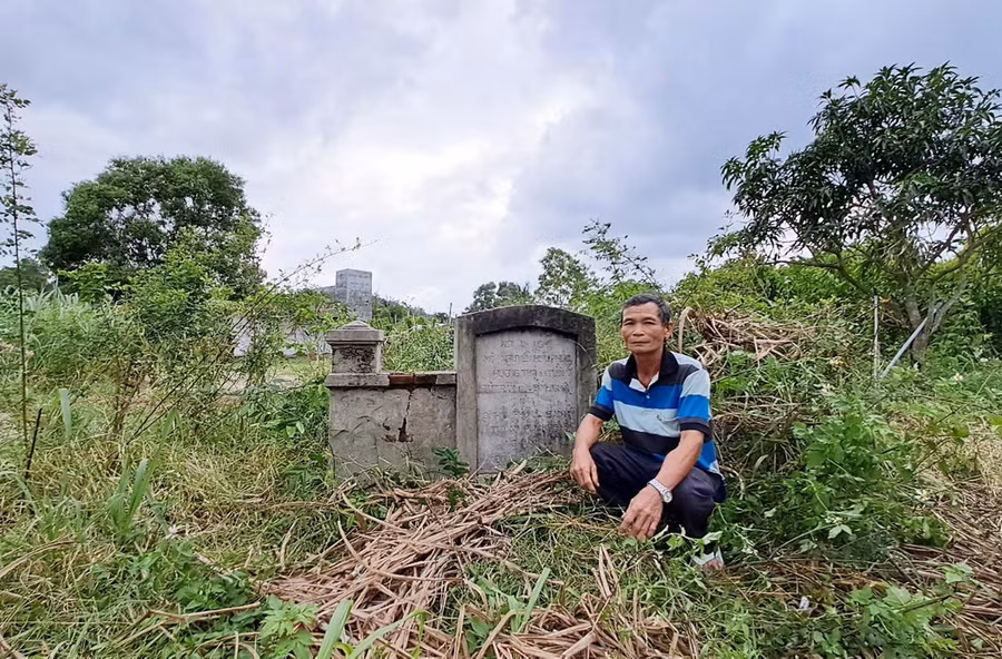 Mộ ông Nguyễn Hữu Phúc tại Phú Yên. Ảnh: L.H.S