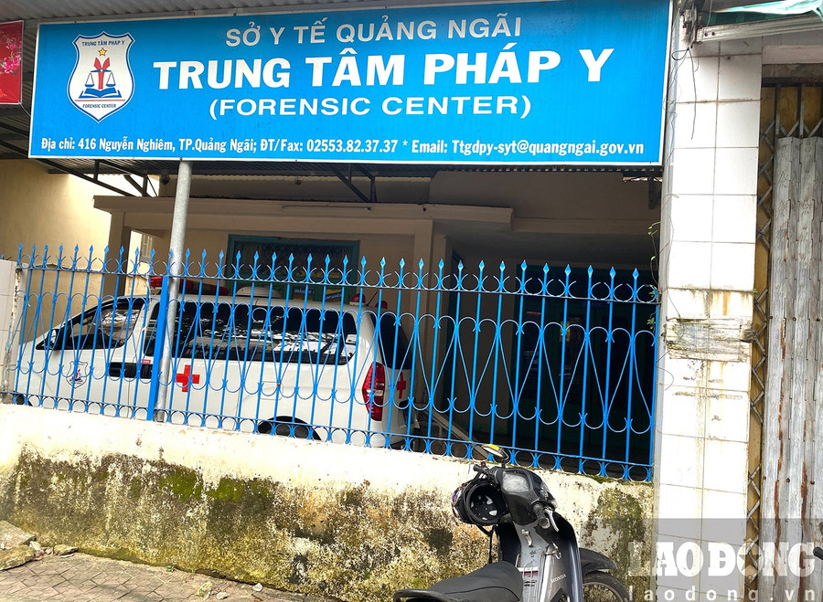 Trung tâm pháp y tỉnh Quảng Ngãi. Ảnh: Ngọc Viên Trung tâm pháp y tỉnh Quảng Ngãi. Ảnh: Ngọc Viên