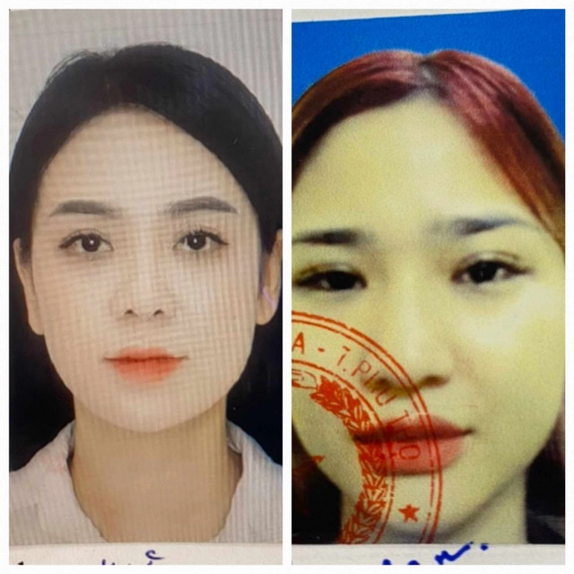 Bị can Mai Hoàng Phương Trang và Phạm Thị Hoàng Anh. Ảnh: Th. Hiền