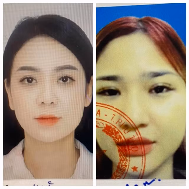 Bị can Mai Hoàng Phương Trang và Phạm Thị Hoàng Anh. Ảnh: Th. Hiền