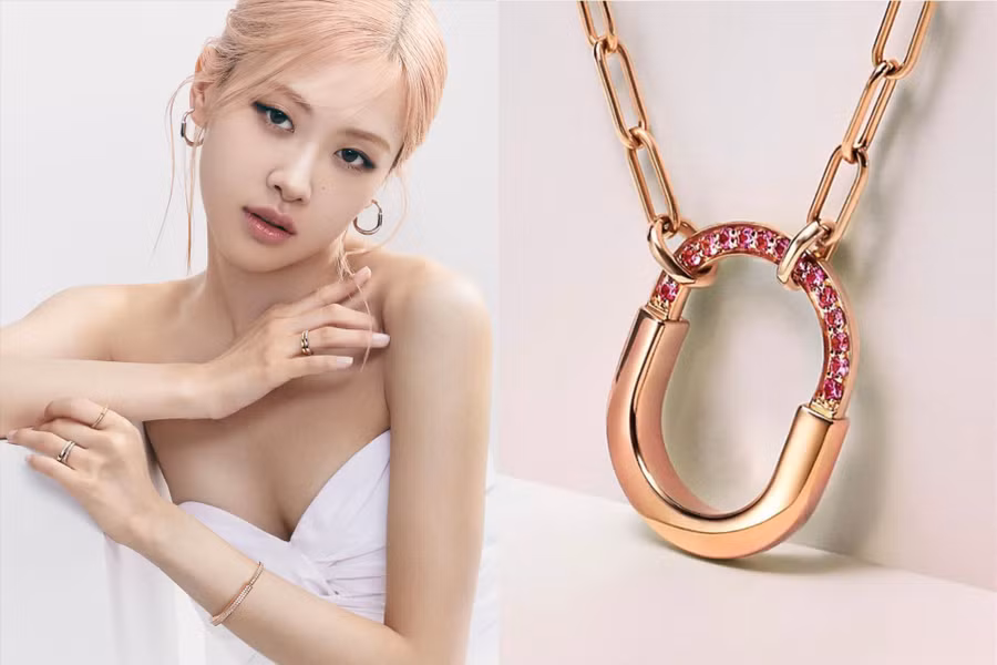Tiffany &amp; Co ra mắt vòng cổ phiên bản giới hạn kết hợp với đại sứ toàn cầu Rosé Blackpink. Ảnh: Tiffany