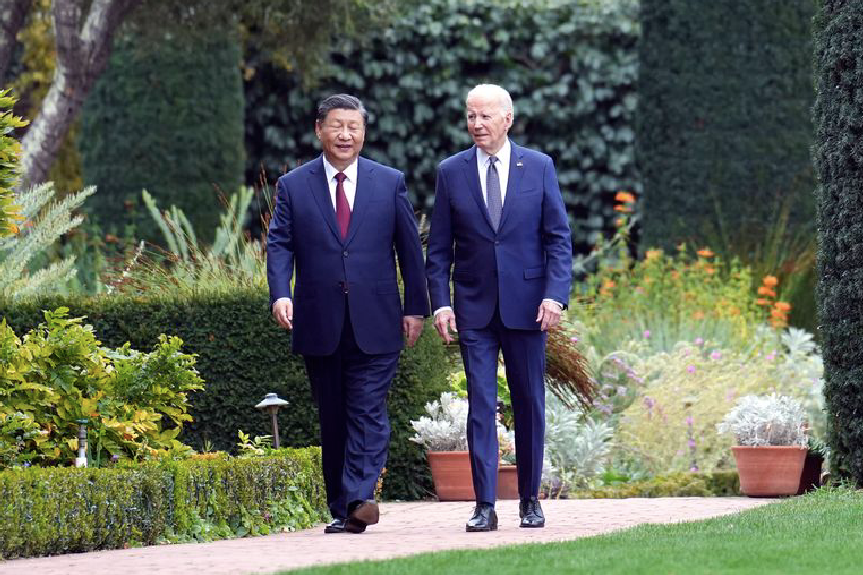Chủ tịch Trung Quốc Tập Cận Bình gặp Tổng thống Mỹ Joe Biden tháng 11/2023 ở San Francisco. Ảnh: Xinhua Chủ tịch Trung Quốc Tập Cận Bình gặp Tổng thống Mỹ Joe Biden tháng 11/2023 ở San Francisco. Ảnh: Xinhua