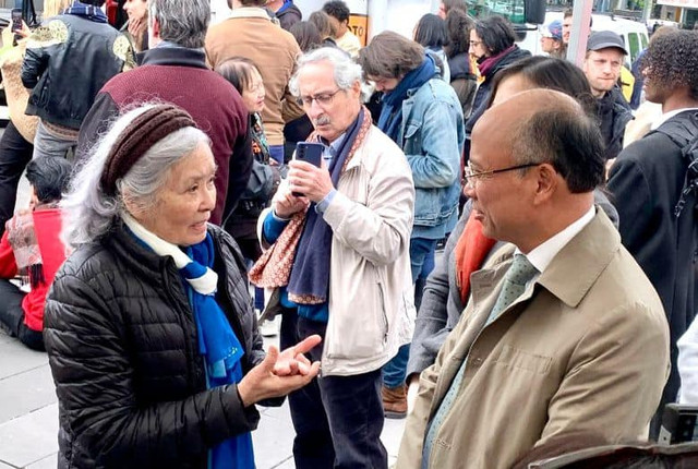 Đại sứ Việt Nam tại Pháp Đinh Toàn Thắng và bà Trần Tố Nga