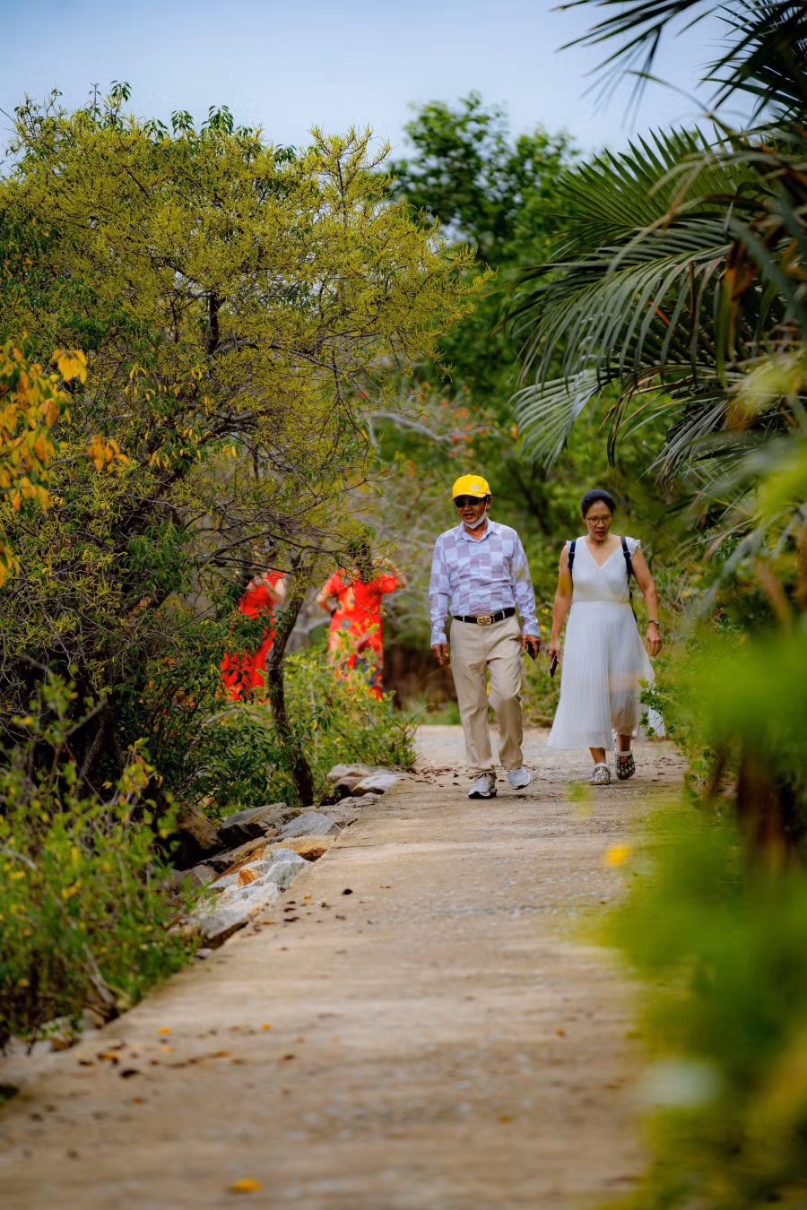 Thời điểm này, rất nhiều du khách đến đây để trải nghiệm, check-in.ẢNH: ĐÌNH HOÀNG