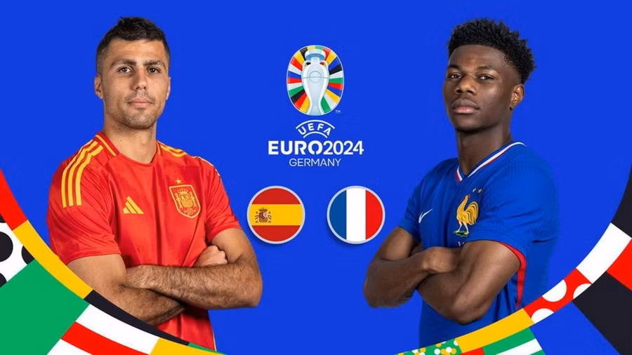 Trận bán kết Tây Ban Nha-Pháp diễn ra vào lúc 2 giờ sáng 10/7. (Nguồn: UEFA)