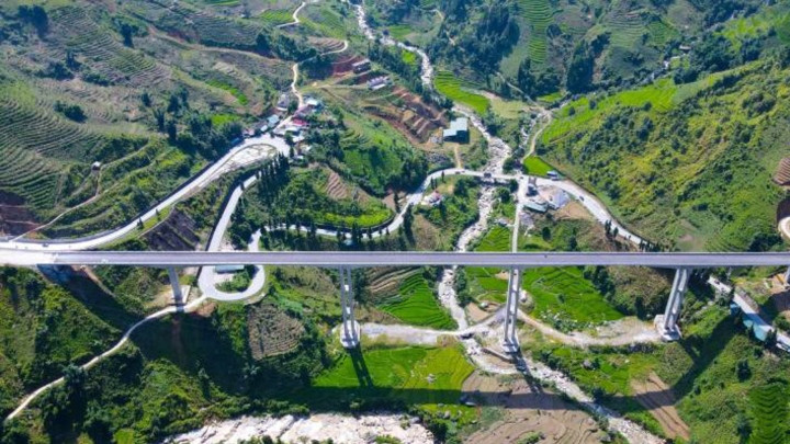 Cầu Móng Sến được đưa vào vận hành thử nghiệm từ 15h ngày 22/8. (Ảnh: N.H.)