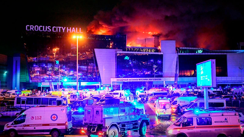 Hiện trường vụ nổ súng ở ngoại ô Moskva. (Ảnh: RIA Novosti) Hiện trường vụ nổ súng ở ngoại ô Moskva. (Ảnh: RIA Novosti)