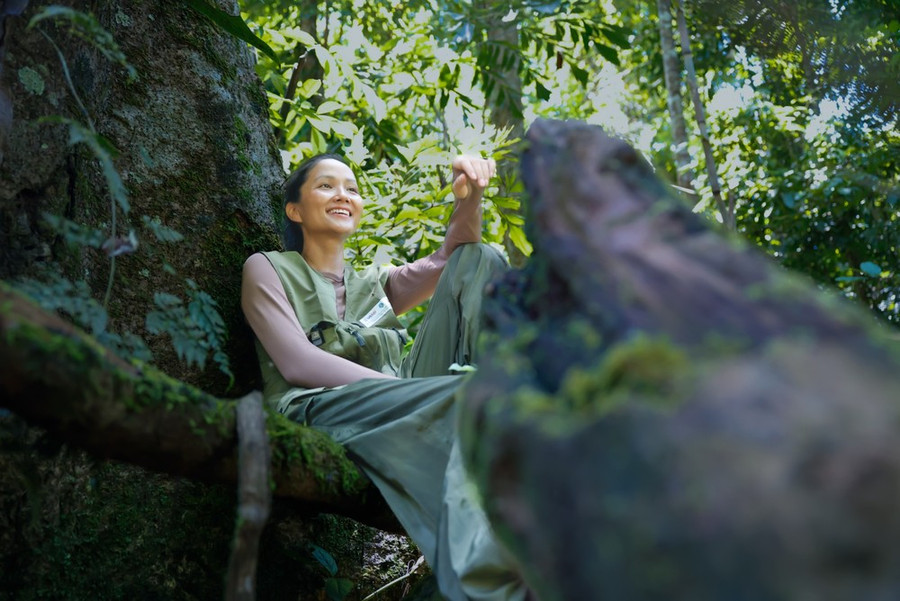 Du khách trải nghiệm thiên nhiên Việt Nam tuyệt đẹp trong những cánh rừng già. (Ảnh: CTV/Vietnam+) Du khách trải nghiệm thiên nhiên Việt Nam tuyệt đẹp trong những cánh rừng già. (Ảnh: CTV/Vietnam+)