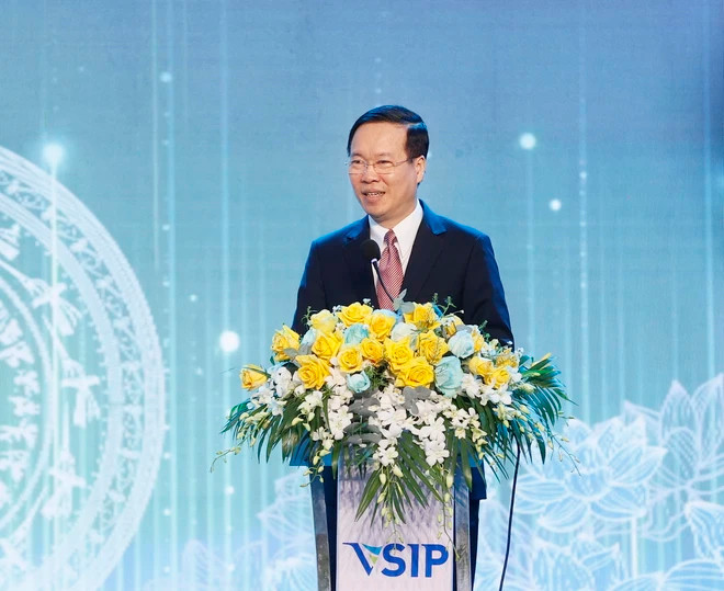 Chủ tịch nước Võ Văn Thưởng phát biểu. (Ảnh: Thống Nhất/TTXVN) Chủ tịch nước Võ Văn Thưởng phát biểu. (Ảnh: Thống Nhất/TTXVN)