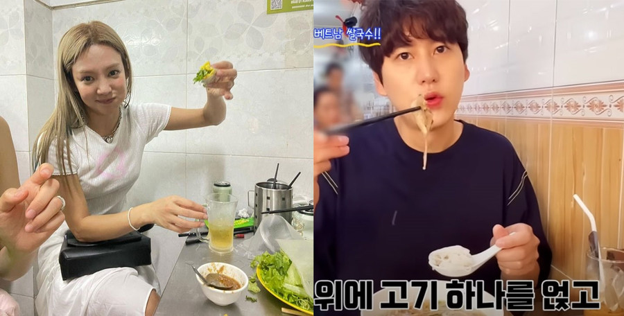 Nghệ sĩ quốc tế rất thích thưởng thức ẩm thực truyền thống khi đặt chân đến Việt Nam. Ảnh: Instagram nhân vật