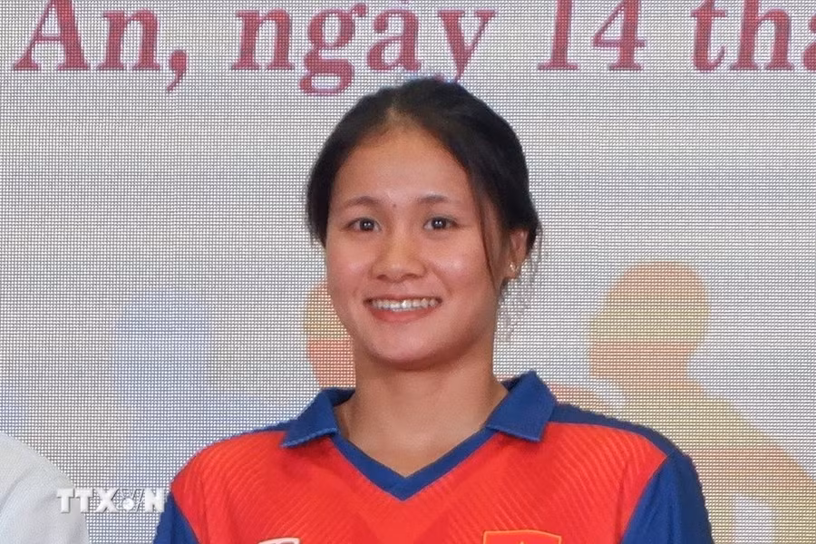 Vận động viên Võ Thị Mỹ Tiên. (Ảnh: Đức Hạnh/TTXVN)