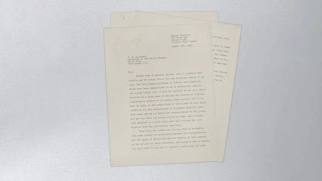 Bức thư của thiên tài vật lý Einstein gửi cho cố Tổng thống Mỹ Franklin Roosevelt