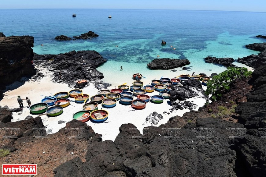 Một góc xã An Bình, huyện Lý Sơn. Ảnh: Báo Ảnh Việt Nam