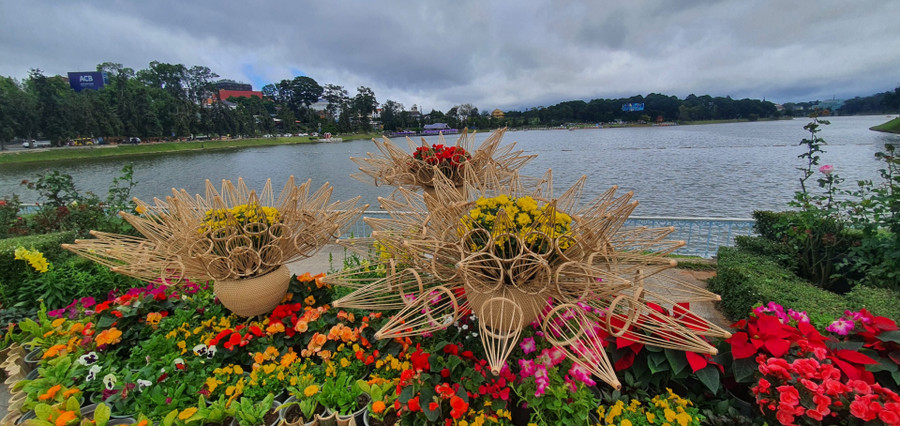 Không gian hoa ở Công viên Bà Huyện Thanh Quan trong nắng chiều cuối năm Không gian hoa ở Công viên Bà Huyện Thanh Quan trong nắng chiều cuối năm