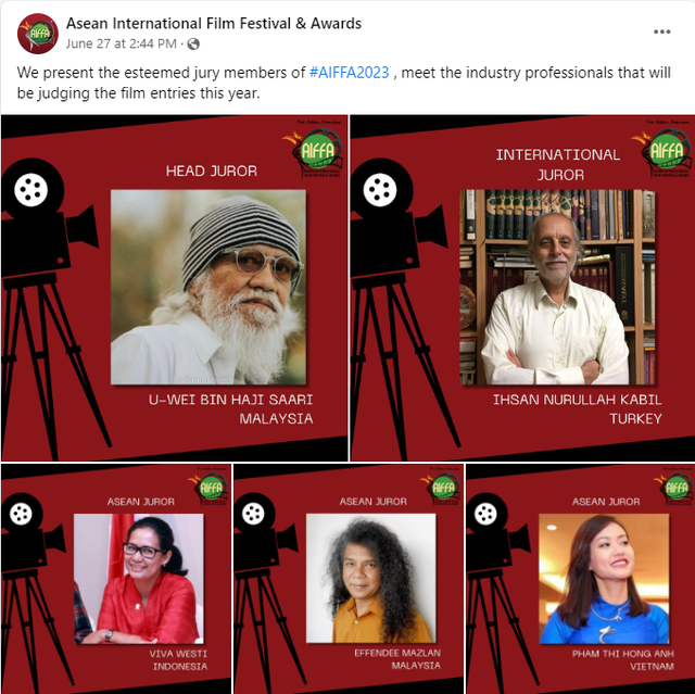 Hồng Ánh làm giám khảo LHP quốc tế ASEAN - AIFFA 2023 - Ảnh 1. Hội đồng giám khảo của Liên hoan phim AIFFA 2023. Ảnh: AIFFA