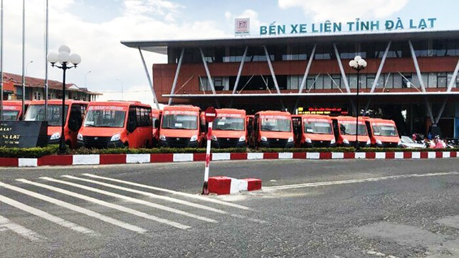 Bến xe tại TP Đà Lạt.