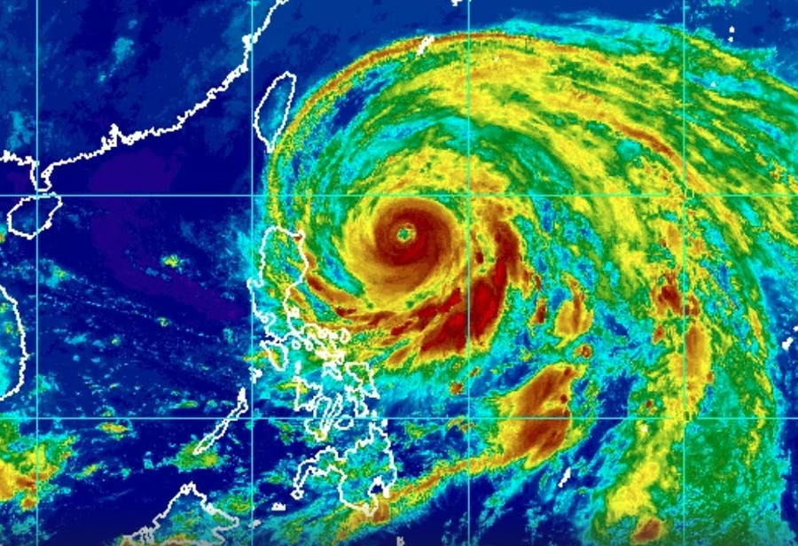 Bão Mawar ở vùng biển Philippines vào hồi 23h ngày 28.5. Ảnh: PAGASA. Bão Mawar ở vùng biển Philippines vào hồi 23h ngày 28.5. Ảnh: PAGASA.