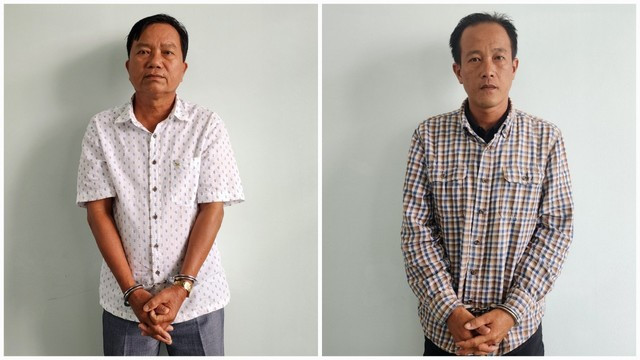 Các bị can Nguyễn Tấn Dũng và Nguyễn Thái Ngạn (trái) bị khởi tố, bắt tạm giam về tội môi giới hối lộ. Các bị can Nguyễn Tấn Dũng và Nguyễn Thái Ngạn (trái) bị khởi tố, bắt tạm giam về tội môi giới hối lộ.