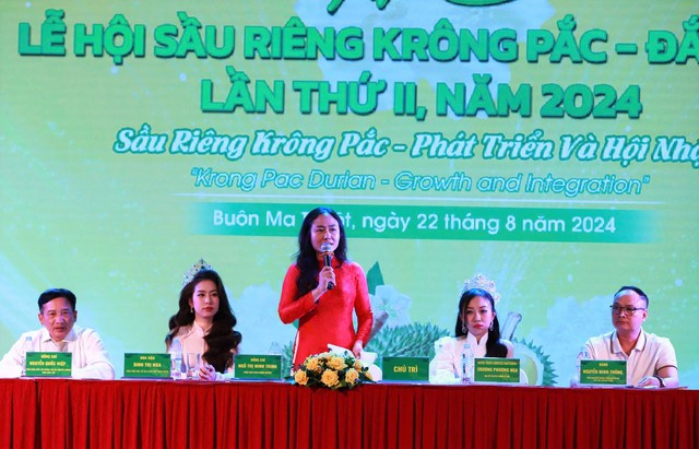 UBND huyện Krông Pắk tổ chức họp báo thông tin về Lễ hội sầu riêng lần thứ II