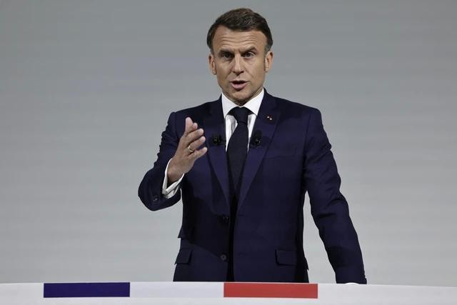 Tổng thống Pháp Macron phát biểu trong cuộc họp báo ngày 12.6. Ảnh: AFP Tổng thống Pháp Macron phát biểu trong cuộc họp báo ngày 12.6. Ảnh: AFP