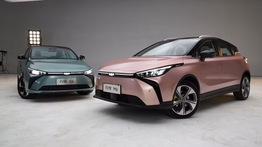 2 mẫu ôtô điện của Geely được đăng ký bảo hộ kiểu dáng công nghiệp tại Việt Nam là Geometry M6 và G6. Ảnh: Geely