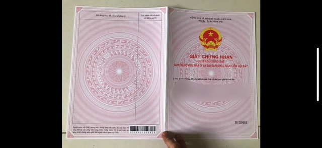 Sổ đỏ giả đứng tên gia đình chị M. ẢNH: C.T.V