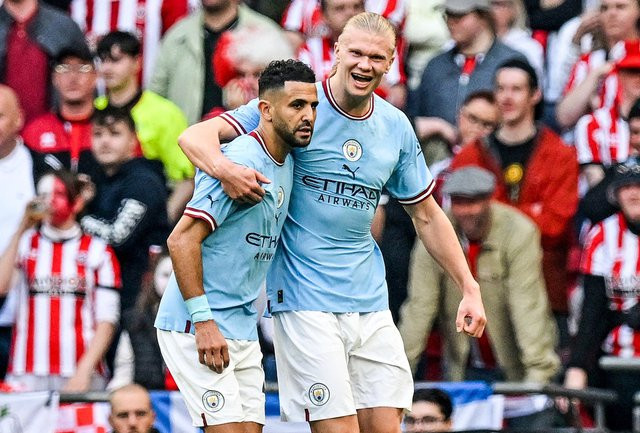 Man City đứng trước cơ hội rất lớn giành cú ăn ba trong mùa giải. Ảnh: AFP