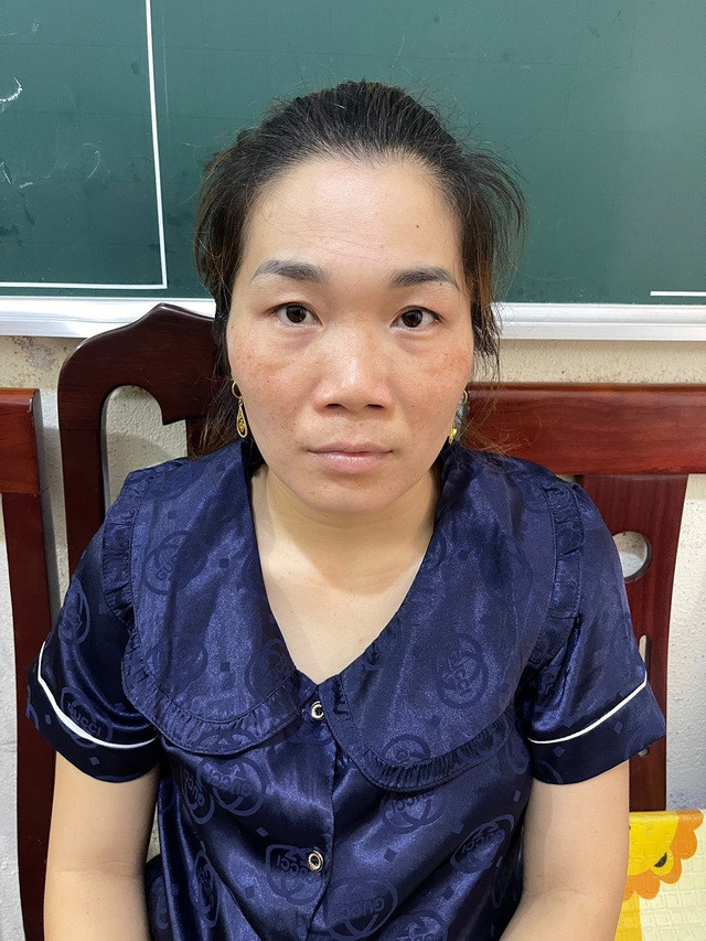 Cụt Thị Mùi tại cơ quan công an. Ảnh: Công an cung cấp Cụt Thị Mùi tại cơ quan công an. Ảnh: Công an cung cấp