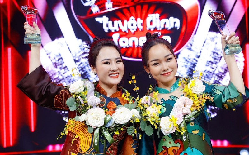 Hoàng Như Quỳnh và Võ Phương Thủy với ngôi vị quán quân cuộc thi. (Ảnh: Ban tổ chức cung cấp) Hoàng Như Quỳnh và Võ Phương Thủy với ngôi vị quán quân cuộc thi. (Ảnh: Ban tổ chức cung cấp)
