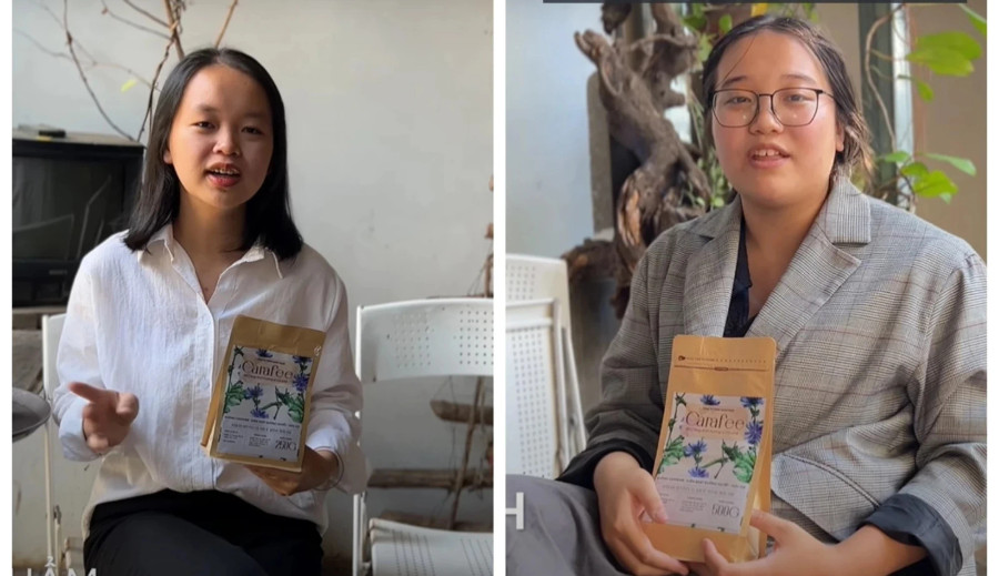 Mai Thanh (bên trái) và Khánh Linh. Ảnh NVCC