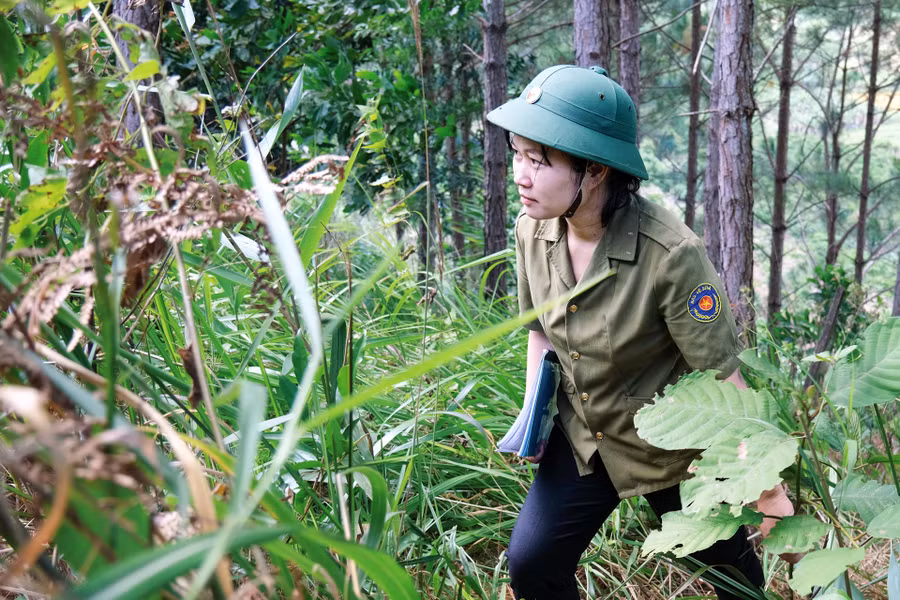 Chị Lan Anh luôn cố gắng hoàn thành tốt những công việc được giao