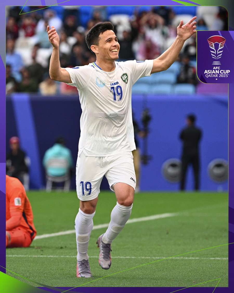 Turgunboev mở tỷ số trận đấu cho Uzbekistan. Ảnh: AFC Turgunboev mở tỷ số trận đấu cho Uzbekistan. Ảnh: AFC