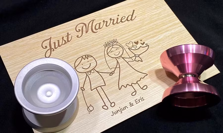 Bảng chụp ảnh cũng lấy ý tưởng từ yoyo. ẢNH: NVCC