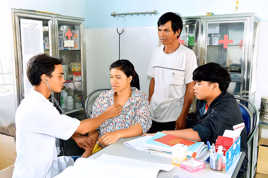 Hệ thống y tế cơ sở được quan tâm đầu tư, góp phần nâng cao chất lượng chăm sóc sức khỏe cho người dân. Ảnh: Đức Thụy