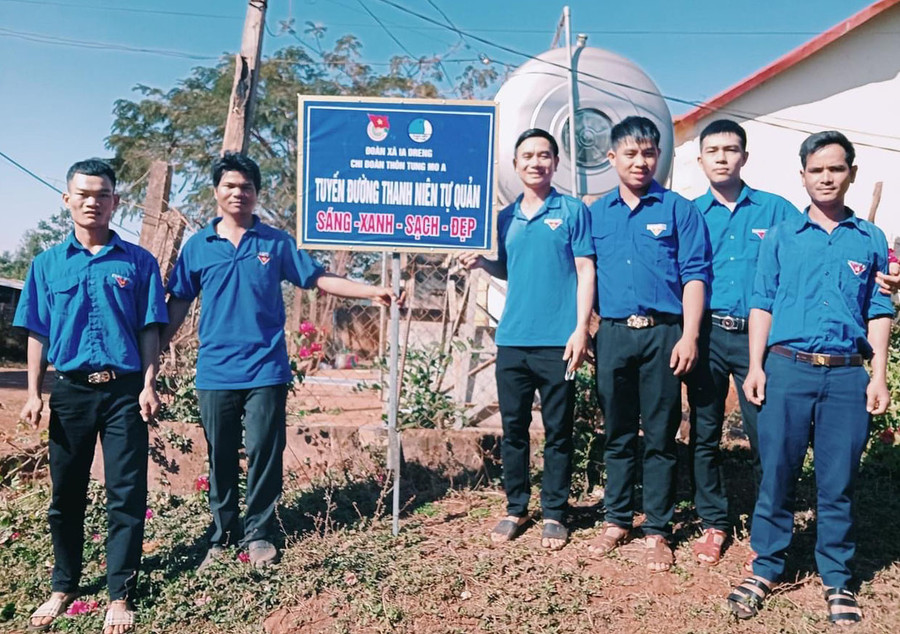 Hội LHTN Việt Nam xã Ia Dreng (huyện Chư Pưh) triển khai các công trình chào mừng đại hội. Ảnh: P.L Hội LHTN Việt Nam xã Ia Dreng (huyện Chư Pưh) triển khai các công trình chào mừng đại hội. Ảnh: P.L