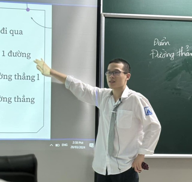 Trí yêu thích và đam mê toán, thần tượng là GS Ngô Bảo Châu. Ảnh NVCC Trí yêu thích và đam mê toán, thần tượng là GS Ngô Bảo Châu. Ảnh NVCC