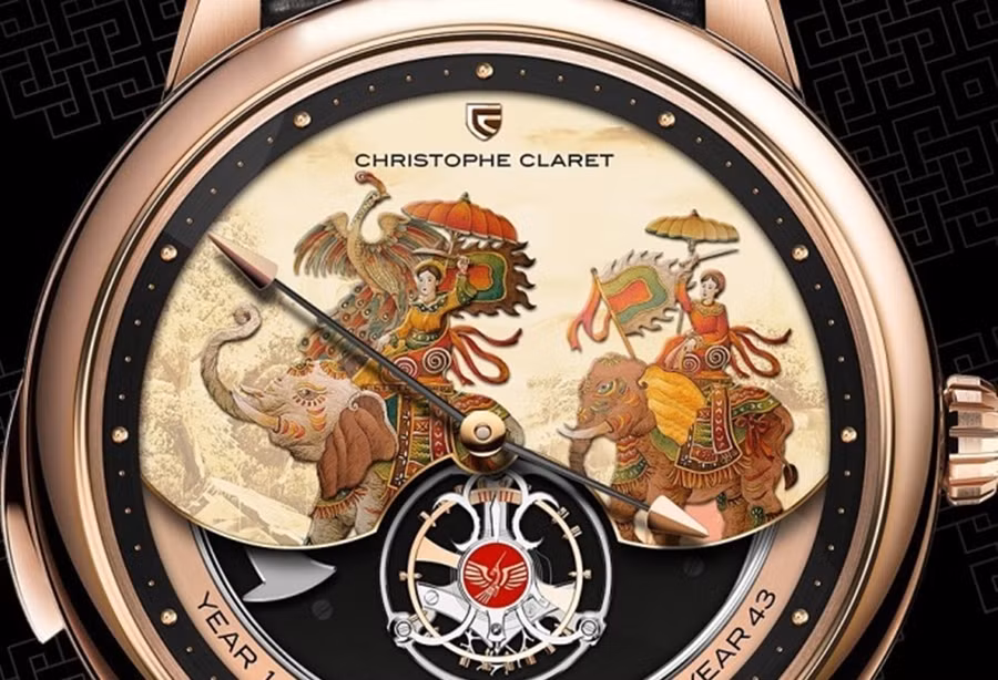 Hình ảnh bức tranh được chia sẻ trên instagram của hãng đồng hồ Thụy Sĩ. Ảnh: Instagram Christophe Claret