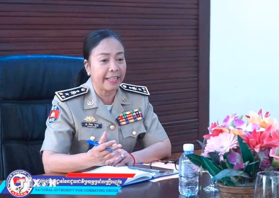 Đại tướng Chey Beaupha, Phó Tổng Thư ký NACD. (Ảnh: NACD/TTXVN phát)