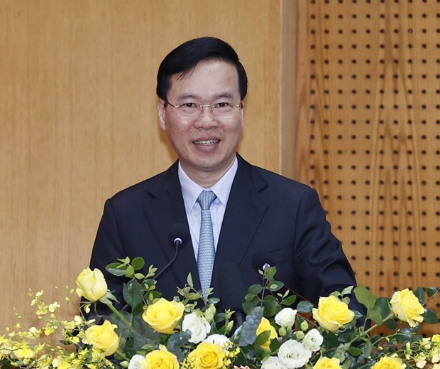 Chủ tịch nước Võ Văn Thưởng. (Ảnh: Thống Nhất/TTXVN) Chủ tịch nước Võ Văn Thưởng. (Ảnh: Thống Nhất/TTXVN)