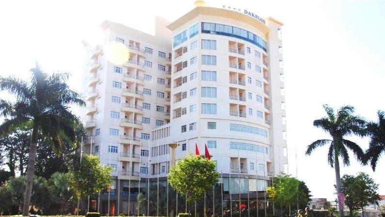 Khách sạn Dakruco, một trong dự án đầu tư thua lỗ của Cộng trách nhiệm hữu hạn một thành viên cao su Đắk Lắk.