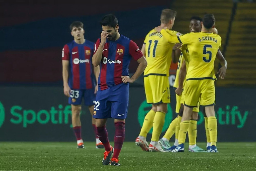 Barcelona thua Villarreal trên sân nhà. (Nguồn: AP) Barcelona thua Villarreal trên sân nhà. (Nguồn: AP)