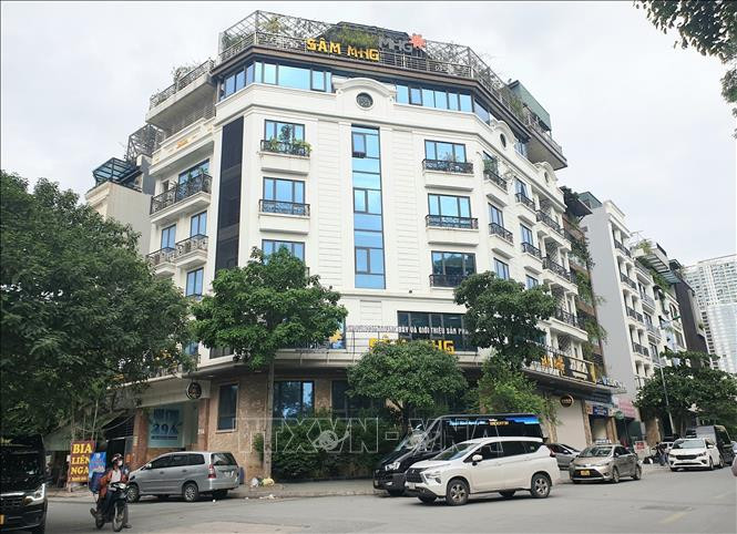 Trụ sở Công ty Cổ phần Tập đoàn Mỹ Hạnh tại 39 Nguyễn Quốc Trị, phường Trung Hòa, quận Cầu Giấy, thành phố Hà Nội. Ảnh: Nguyễn Thắng/TTXVN