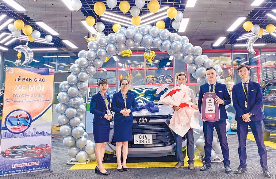 Trong 3 quý đầu năm 2022, tổng dung lượng thị trường ô tô Gia Lai đạt 2.166 xe, tăng mạnh so với cùng kỳ năm 2021. Ảnh: S.C